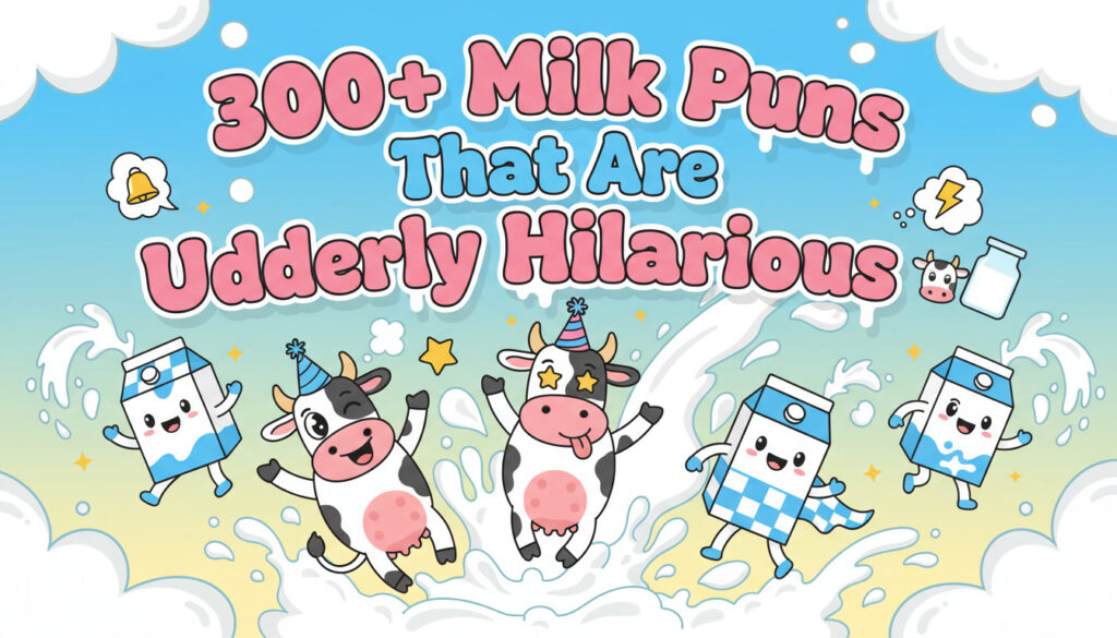 300+ Milk Puns That Are Udderly Hilarious 🐄🥛