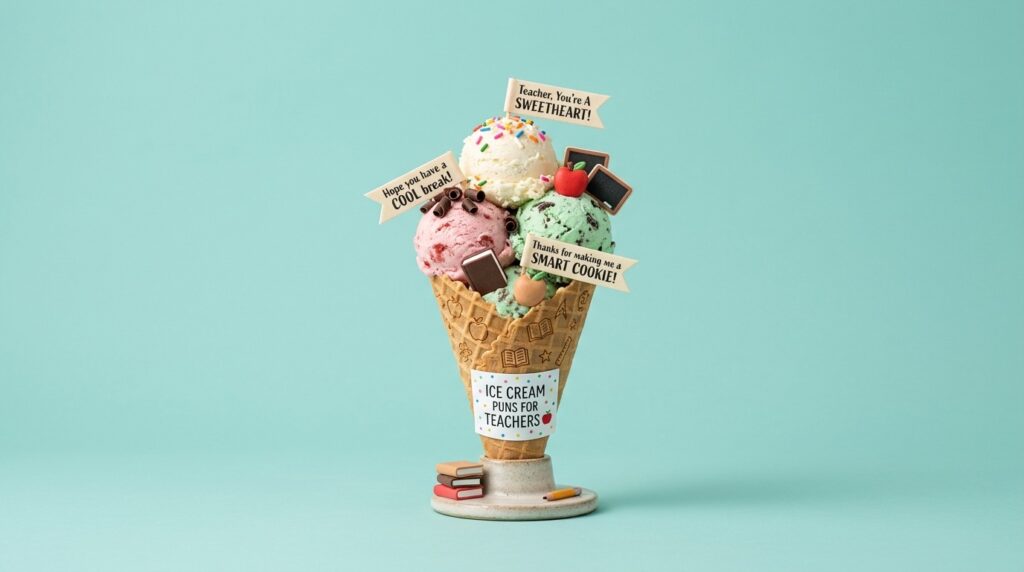 Ice Cream Puns For Teachers 🍎