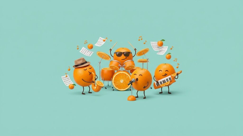 Orange Puns for Music Lovers — Hitting the Right Notes