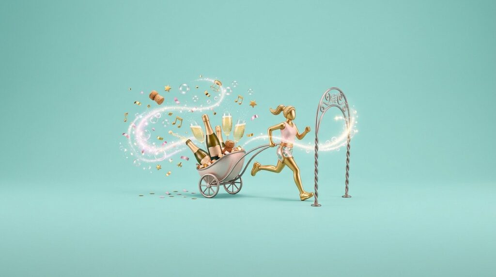 I'll Be There in a Prosecco! 🏃‍♀️