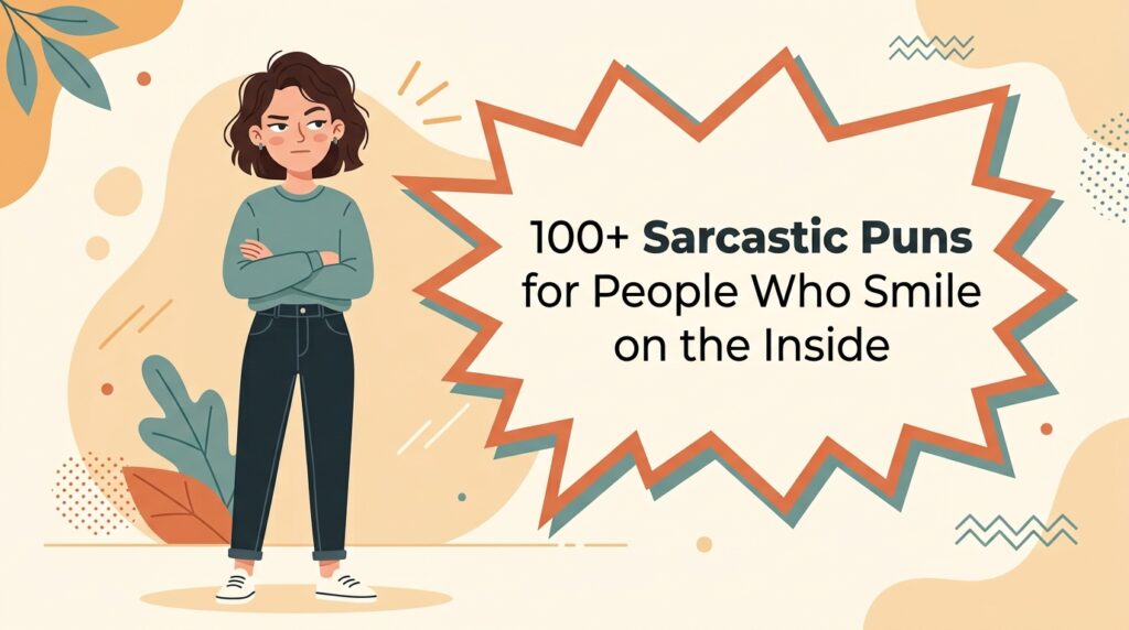 100+ Sarcastic Puns for People Who Smile on the Inside (Barely)
